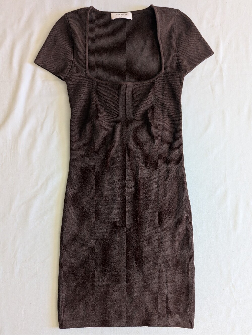 Babaton Emerge Sweater Dress In Coffee Bean Brown - Picture 4 of 13